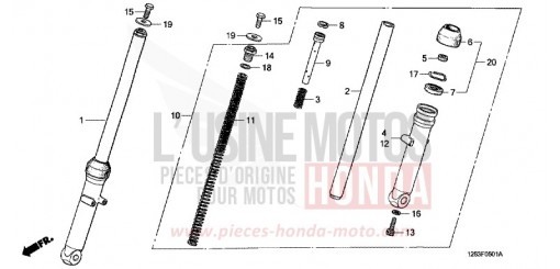 FOURCHETTE AVANT ST70L de 1990